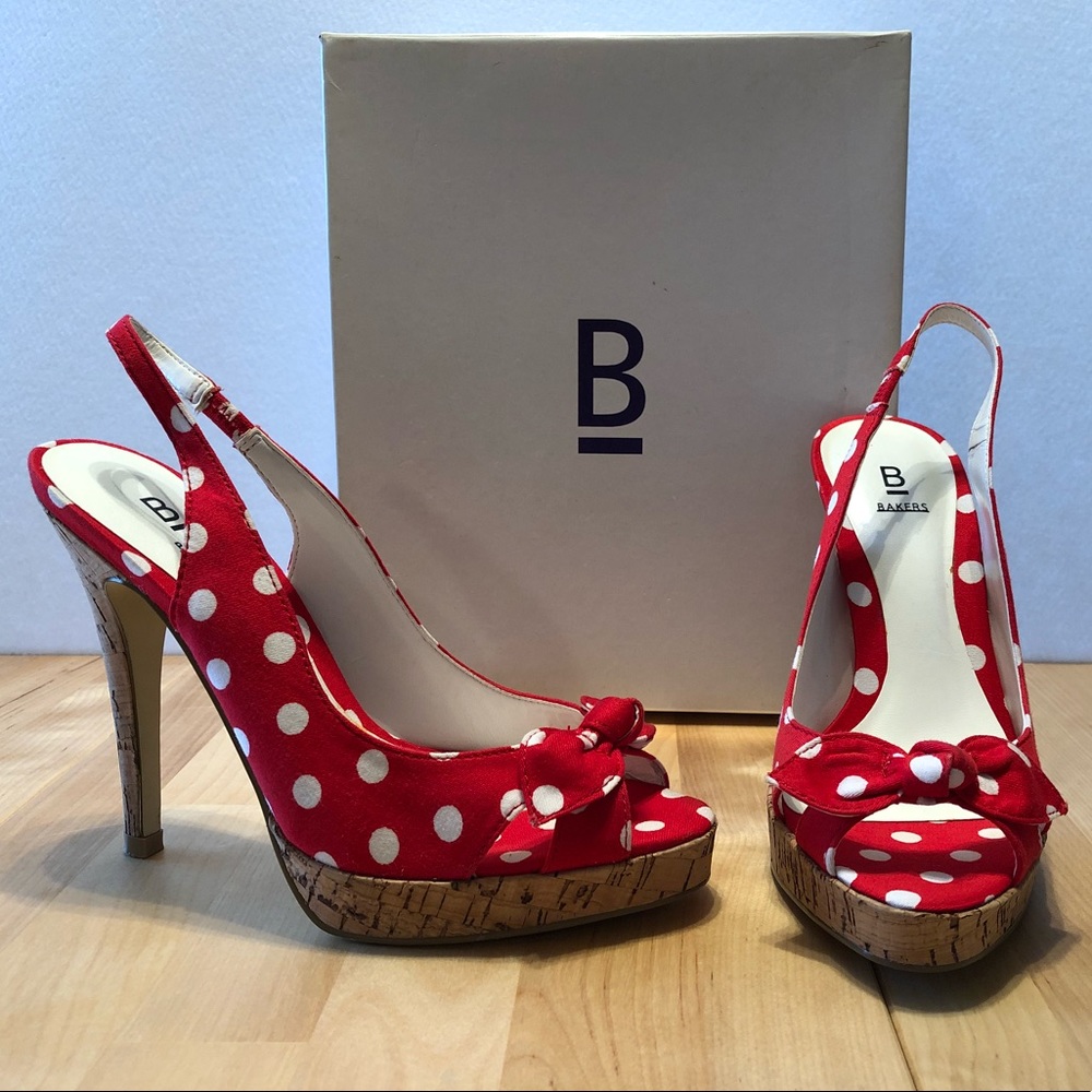 Bakers “Dottie” Peep Toe Sling Back